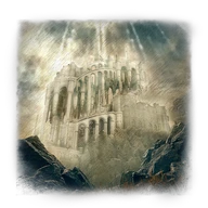 "The Sacred Tower" Painting icon