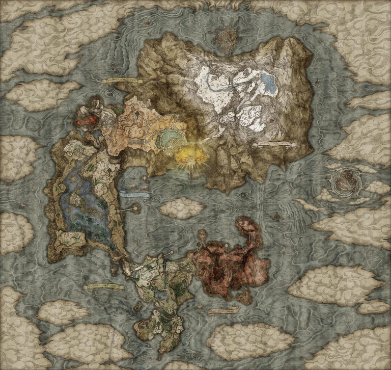 Lands Between map