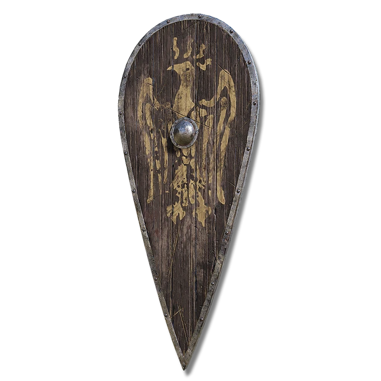 Hawk Crest Wooden Shield icon